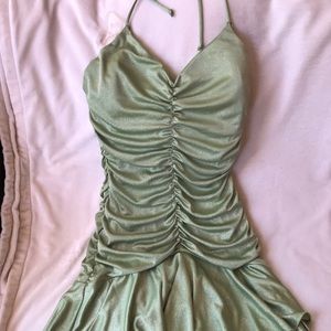 NWT Juniors Formal Green Sparkly Dress